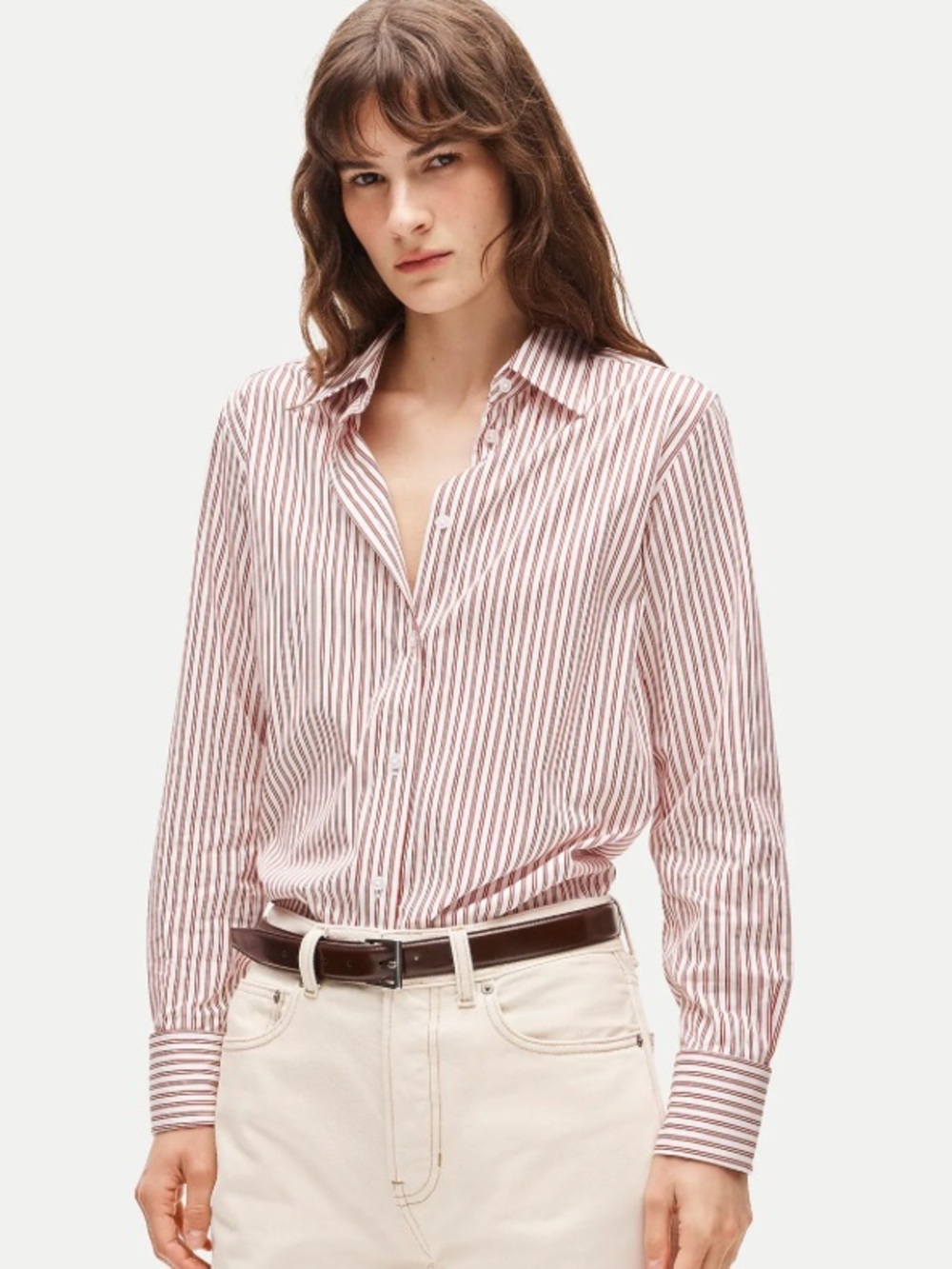 J crew Jules classic-fit button-up shirt in striped Greenwich poplin